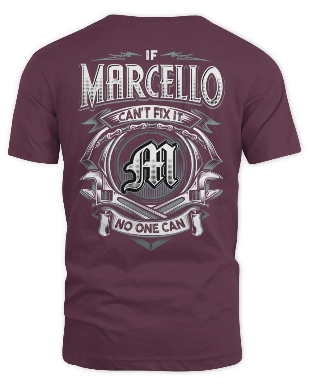 MARCELLO AP81-K4-626 - Personalized Ahmed Quote Apparel “If Ahmed Can't Fix It, No One Can” - Unisex Standard T-Shirt - Maroon