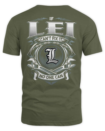 LEI AP81-K4-626 - Personalized Ahmed Quote Apparel “If Ahmed Can't Fix It, No One Can” - Unisex Standard T-Shirt - Military Green