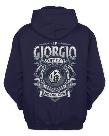 GIORGIO AP81-K4-626 - Personalized Ahmed Quote Apparel “If Ahmed Can't Fix It, No One Can” - Unisex Hoodie - Navy