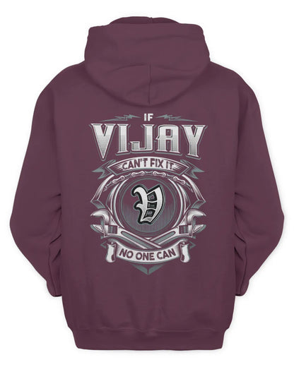 VIJAY AP81-K4-626 - Personalized Ahmed Quote Apparel “If Ahmed Can't Fix It, No One Can” - Unisex Hoodie - Maroon