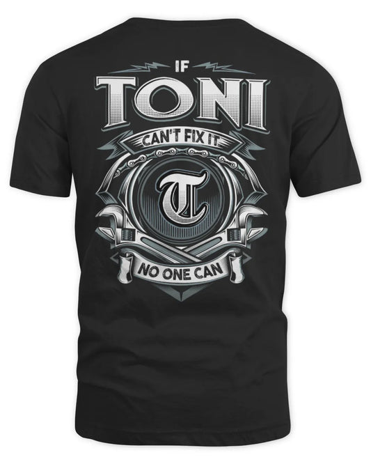 TONI AP81-K4-626 - Personalized Ahmed Quote Apparel “If Ahmed Can't Fix It, No One Can” - Unisex Standard T-Shirt - Black