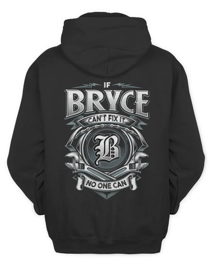 BRYCE AP81-K4-626 - Personalized Ahmed Quote Apparel “If Ahmed Can't Fix It, No One Can” - Unisex Hoodie - Black