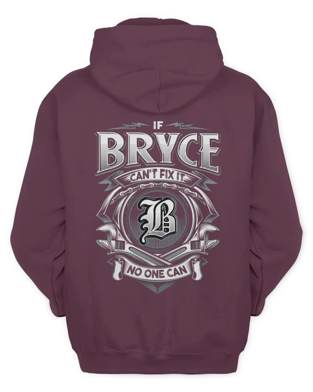 BRYCE AP81-K4-626 - Personalized Ahmed Quote Apparel “If Ahmed Can't Fix It, No One Can” - Unisex Hoodie - Maroon