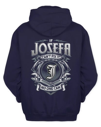 JOSEFA AP81-K4-626 - Personalized Ahmed Quote Apparel “If Ahmed Can't Fix It, No One Can” - Unisex Hoodie - Navy