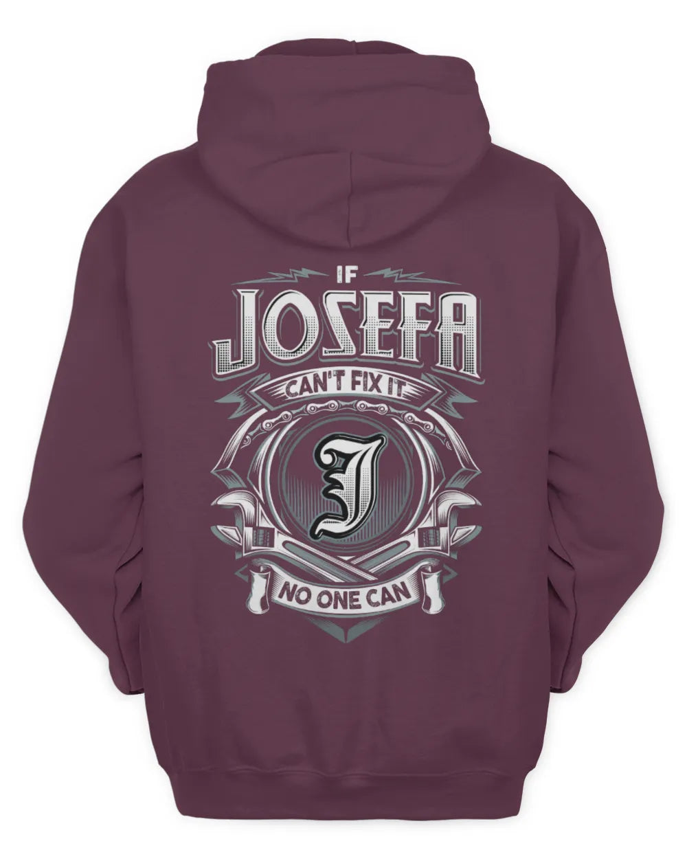JOSEFA AP81-K4-626 - Personalized Ahmed Quote Apparel “If Ahmed Can't Fix It, No One Can” - Unisex Hoodie - Maroon