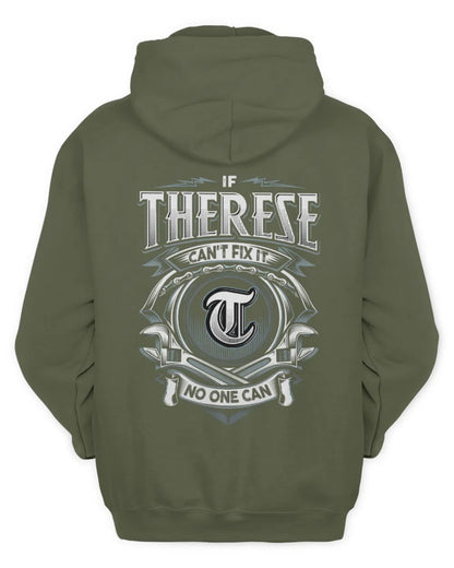 THERESE AP81-K4-626 - Personalized Ahmed Quote Apparel “If Ahmed Can't Fix It, No One Can” - Unisex Hoodie - Military Green