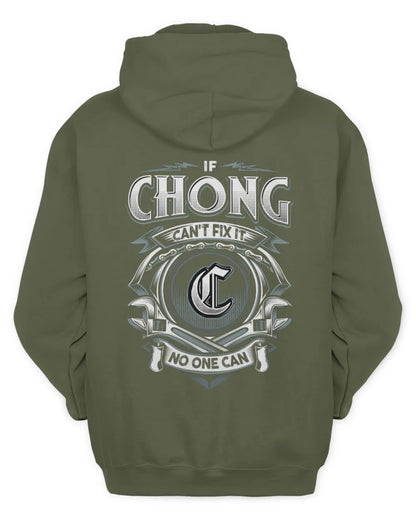CHONG AP81-K4-626 - Personalized Ahmed Quote Apparel “If Ahmed Can't Fix It, No One Can” - Unisex Hoodie - Military Green