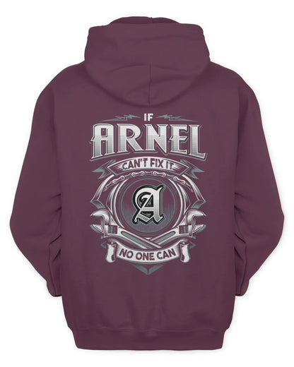 ARNEL AP81-K4-626 - Personalized Ahmed Quote Apparel “If Ahmed Can't Fix It, No One Can” - Unisex Hoodie - Maroon