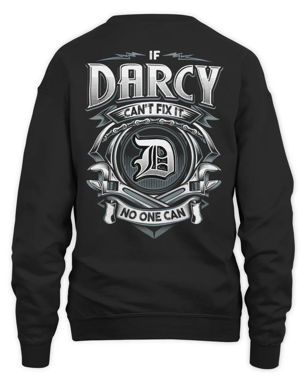 DARCY AP81-K4-626 - Personalized Ahmed Quote Apparel “If Ahmed Can't Fix It, No One Can” - Unisex Sweatshirt - Black
