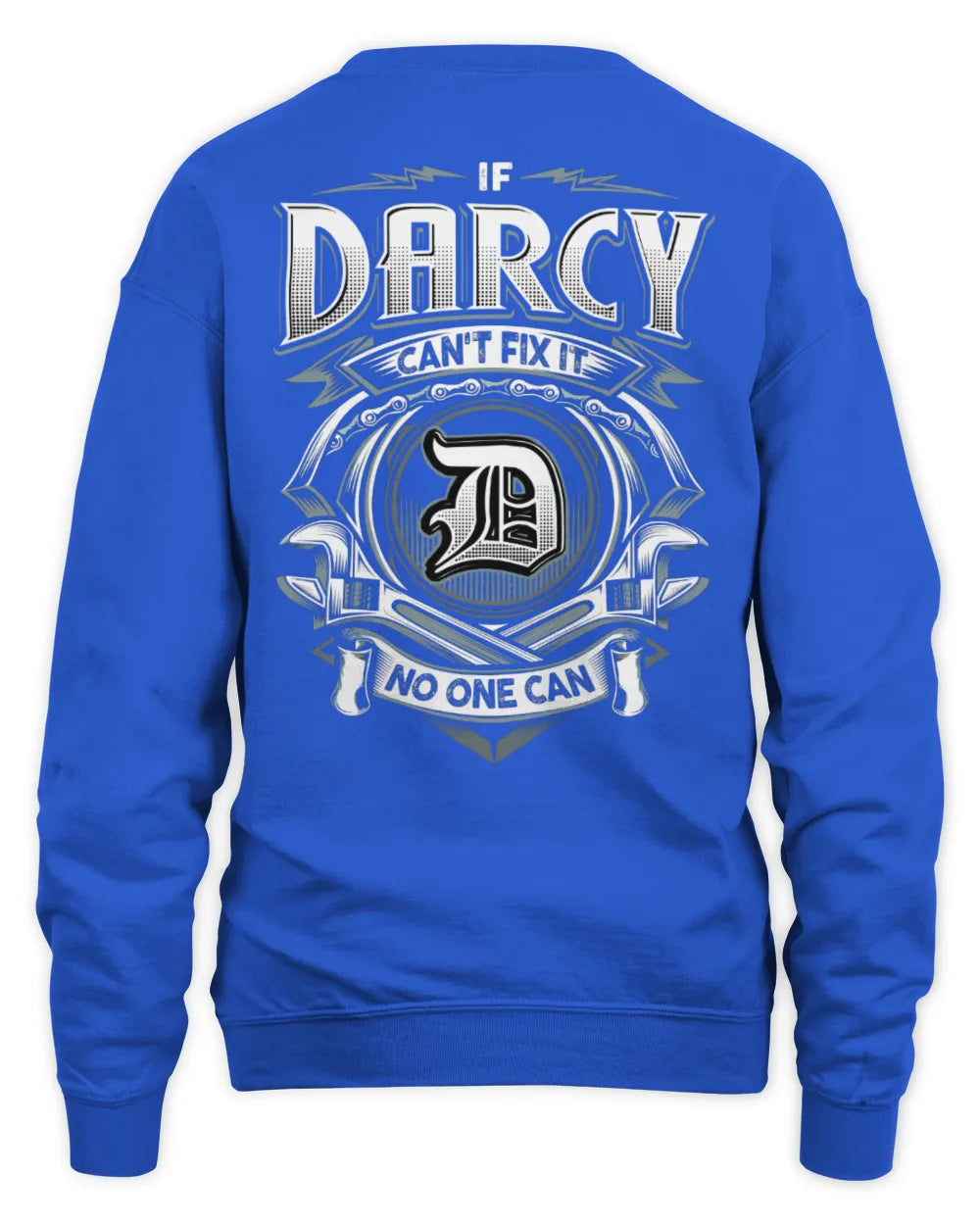 DARCY AP81-K4-626 - Personalized Ahmed Quote Apparel “If Ahmed Can't Fix It, No One Can” - Unisex Sweatshirt - Royal