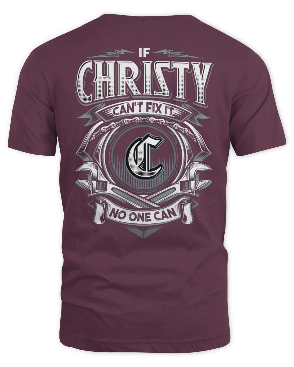 CHRISTY AP81-K4-626 - Personalized Ahmed Quote Apparel “If Ahmed Can't Fix It, No One Can” - Unisex Standard T-Shirt - Maroon
