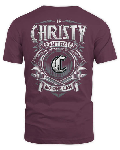 CHRISTY AP81-K4-626 - Personalized Ahmed Quote Apparel “If Ahmed Can't Fix It, No One Can” - Unisex Standard T-Shirt - Maroon