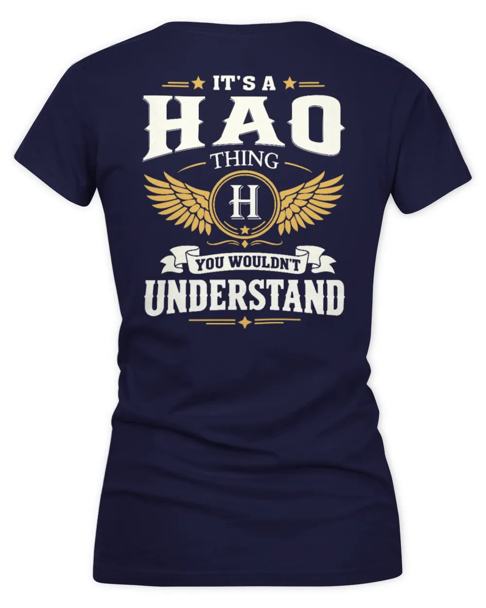 HAO KT06-M008 It’s a [NAME] Thing – You Wouldn’t Understand | Personalized Vintage T-Shirt - Women's V-Neck T-Shirt - Navy