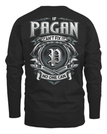 PAGAN AP81-K4-626 - Personalized Ahmed Quote Apparel “If Ahmed Can't Fix It, No One Can” - Men's Long Sleeved T-Shirt - Black