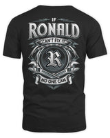RONALD AP81-K4-626 - Personalized Ahmed Quote Apparel “If Ahmed Can't Fix It, No One Can” - Unisex Standard T-Shirt - Black
