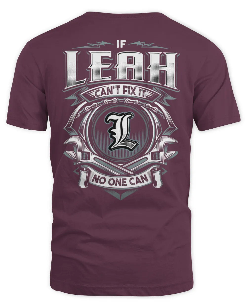 LEAH AP81-K4-626 - Personalized Ahmed Quote Apparel “If Ahmed Can't Fix It, No One Can” - Unisex Standard T-Shirt - Maroon