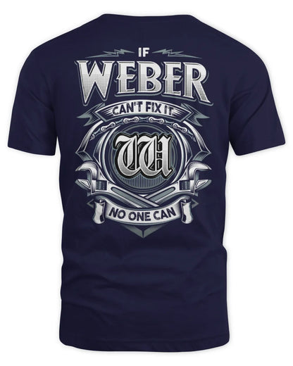 WEBER AP81-K4-626 - Personalized Ahmed Quote Apparel “If Ahmed Can't Fix It, No One Can” - Unisex Standard T-Shirt - Navy