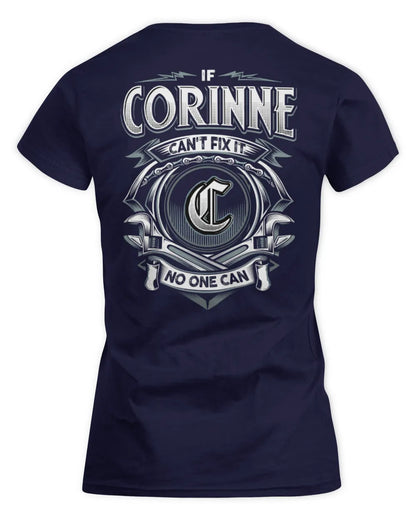 CORINNE AP81-K4-626 - Personalized Ahmed Quote Apparel “If Ahmed Can't Fix It, No One Can” - Women's Standard T-Shirt - Navy
