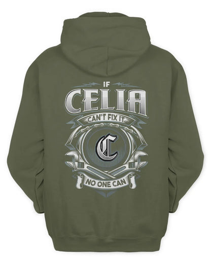 CELIA AP81-K4-626 - Personalized Ahmed Quote Apparel “If Ahmed Can't Fix It, No One Can” - Unisex Hoodie - Military Green