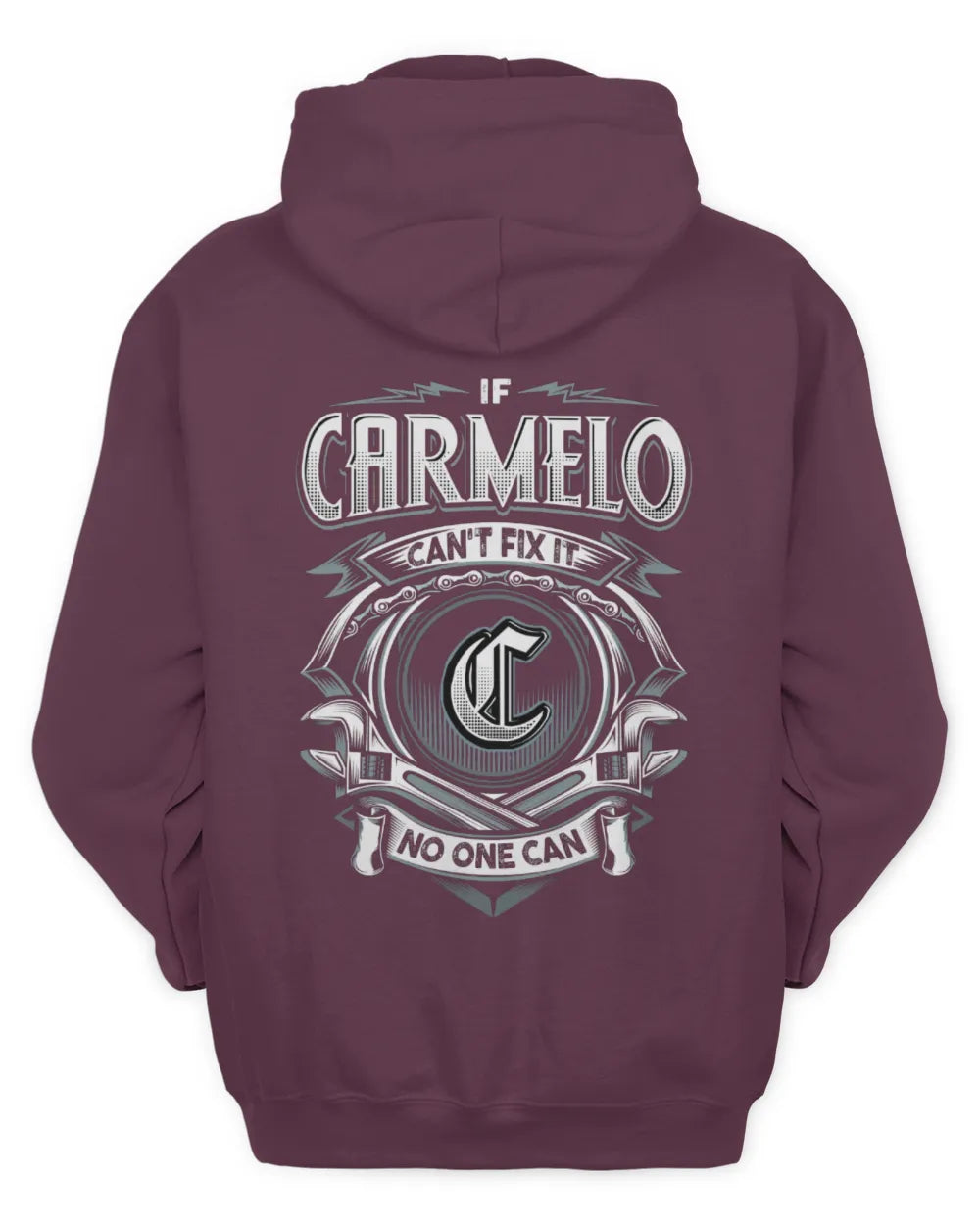CARMELO AP81-K4-626 - Personalized Ahmed Quote Apparel “If Ahmed Can't Fix It, No One Can” - Unisex Hoodie - Maroon