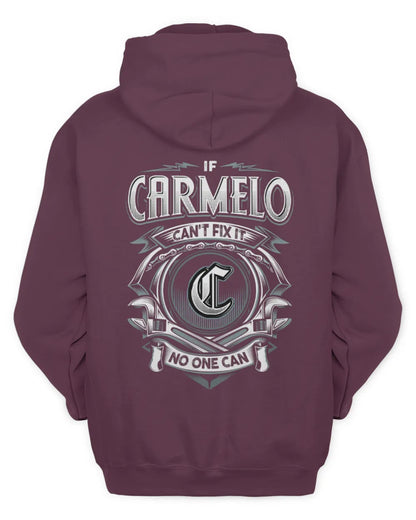 CARMELO AP81-K4-626 - Personalized Ahmed Quote Apparel “If Ahmed Can't Fix It, No One Can” - Unisex Hoodie - Maroon