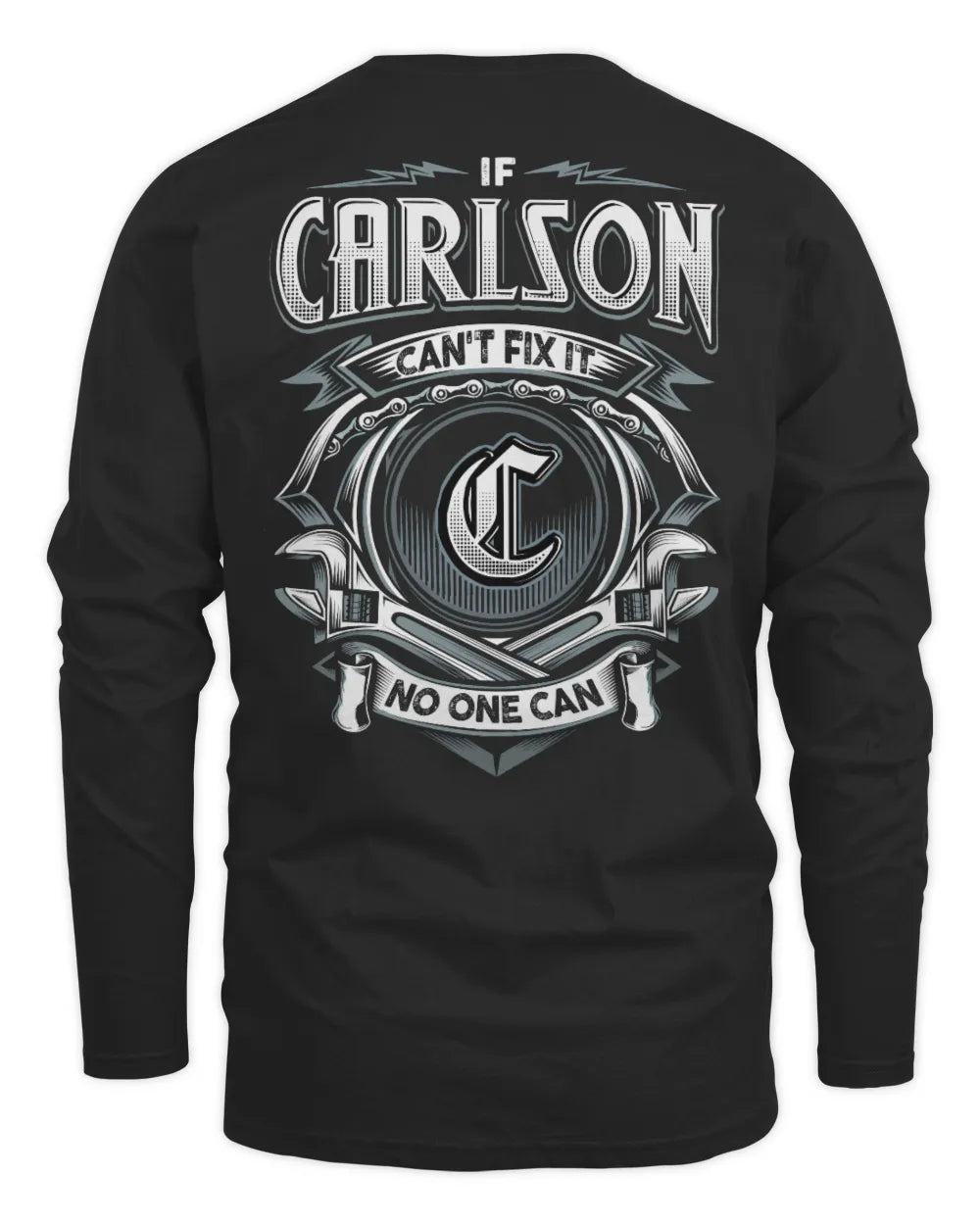 CARLSON AP81-K4-626 - Personalized Ahmed Quote Apparel “If Ahmed Can't Fix It, No One Can” - Men's Long Sleeved T-Shirt - Black
