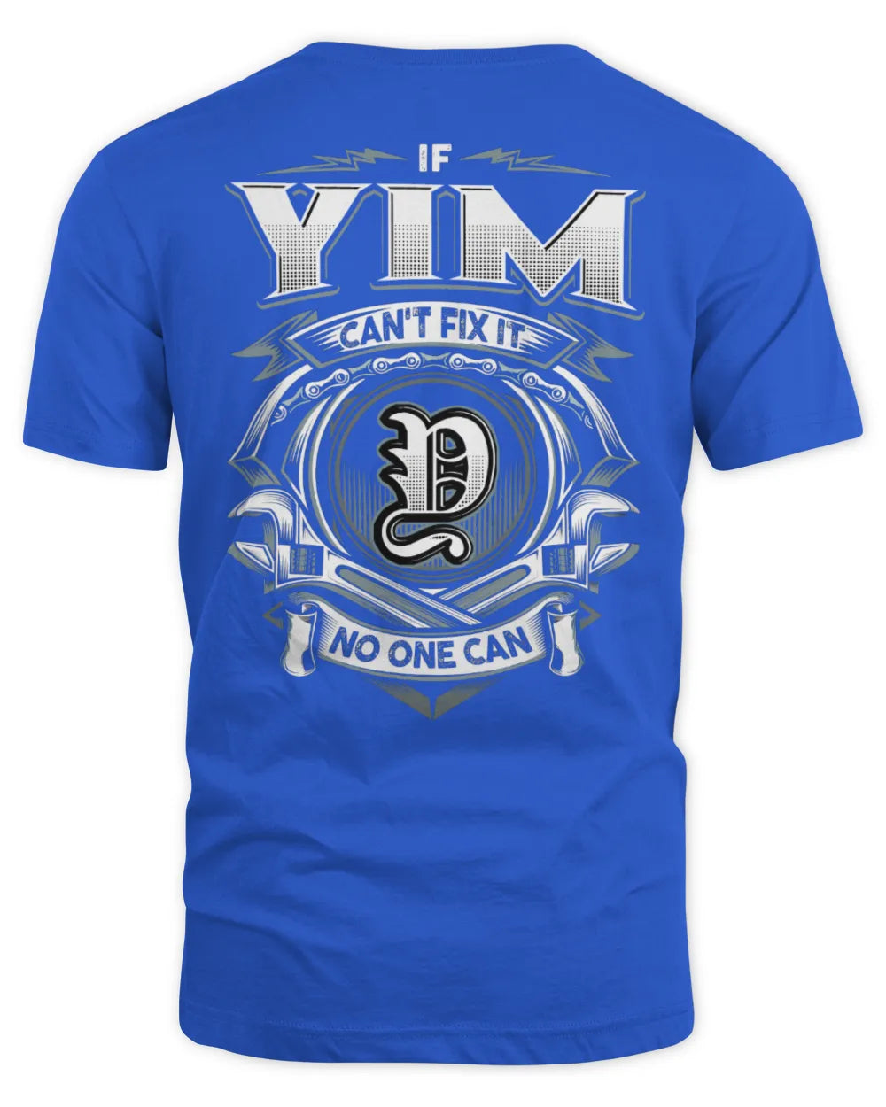 YIM AP81-K4-626 - Personalized Ahmed Quote Apparel “If Ahmed Can't Fix It, No One Can” - Unisex Standard T-Shirt - Royal