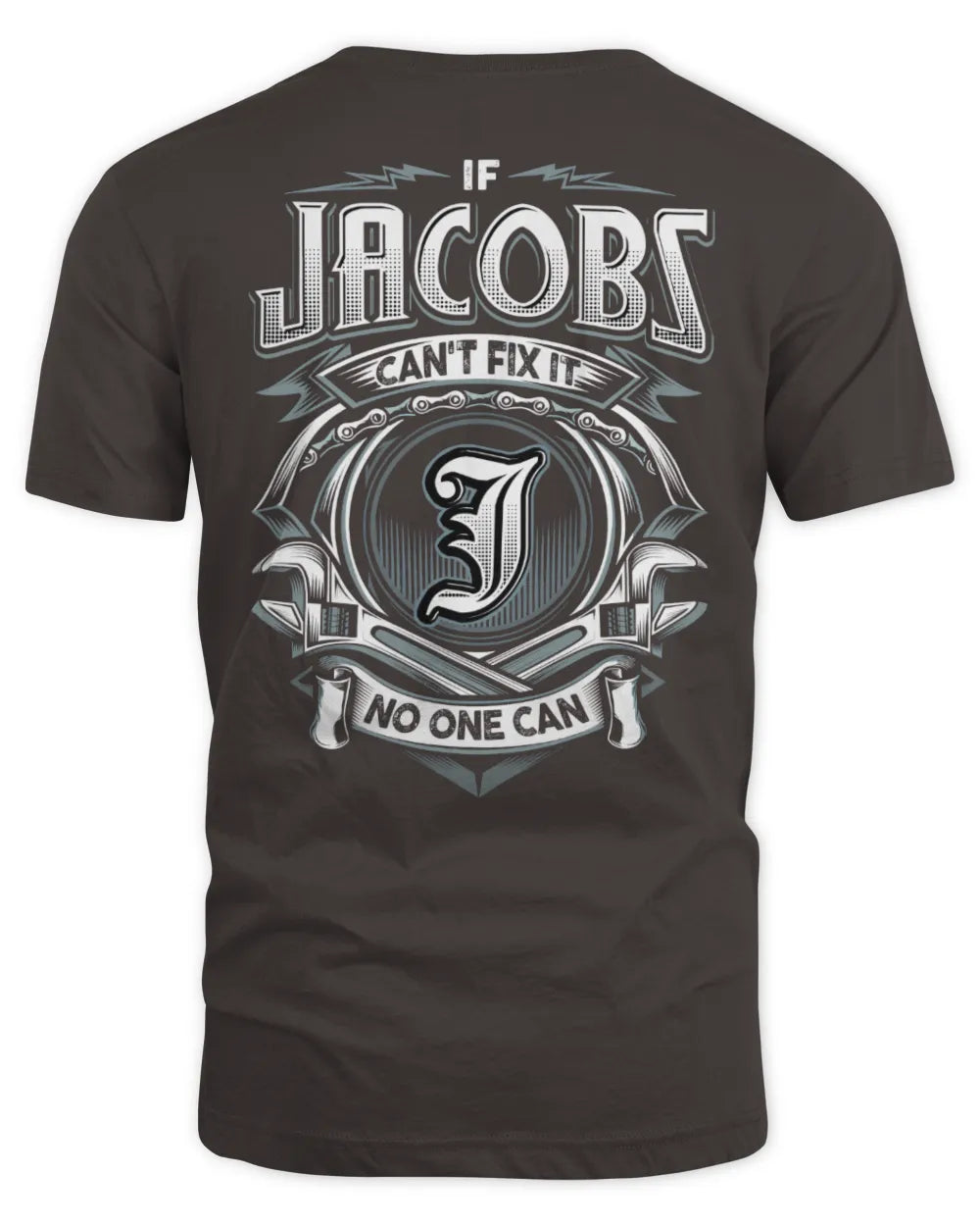 JACOBS AP81-K4-626 - Personalized Ahmed Quote Apparel “If Ahmed Can't Fix It, No One Can” - Unisex Standard T-Shirt - Dark Chocolate