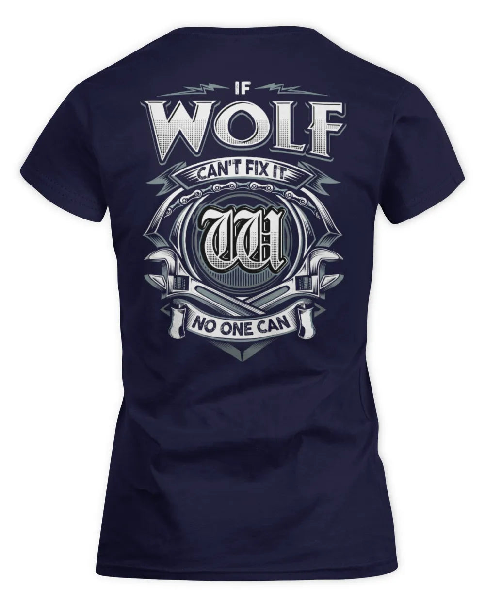 WOLF AP81-K4-626 - Personalized Ahmed Quote Apparel “If Ahmed Can't Fix It, No One Can” - Women's Standard T-Shirt - Navy