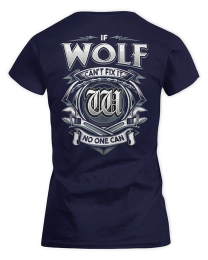 WOLF AP81-K4-626 - Personalized Ahmed Quote Apparel “If Ahmed Can't Fix It, No One Can” - Women's Standard T-Shirt - Navy