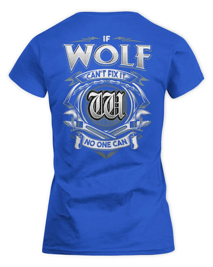 WOLF AP81-K4-626 - Personalized Ahmed Quote Apparel “If Ahmed Can't Fix It, No One Can” - Women's Standard T-Shirt - Royal