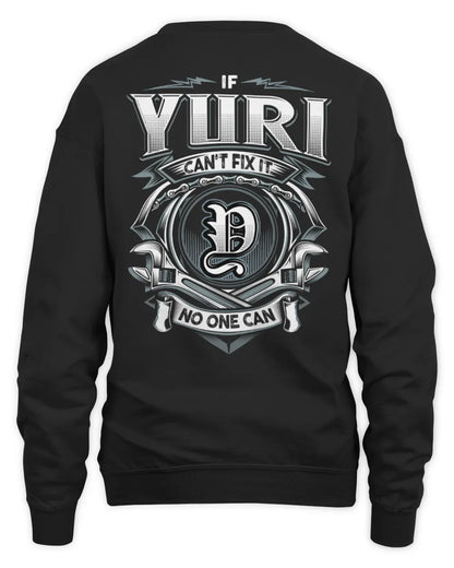 YURI AP81-K4-626 - Personalized Ahmed Quote Apparel “If Ahmed Can't Fix It, No One Can” - Unisex Sweatshirt - Black