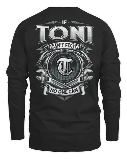 TONI AP81-K4-626 - Personalized Ahmed Quote Apparel “If Ahmed Can't Fix It, No One Can” - Men's Long Sleeved T-Shirt - Black