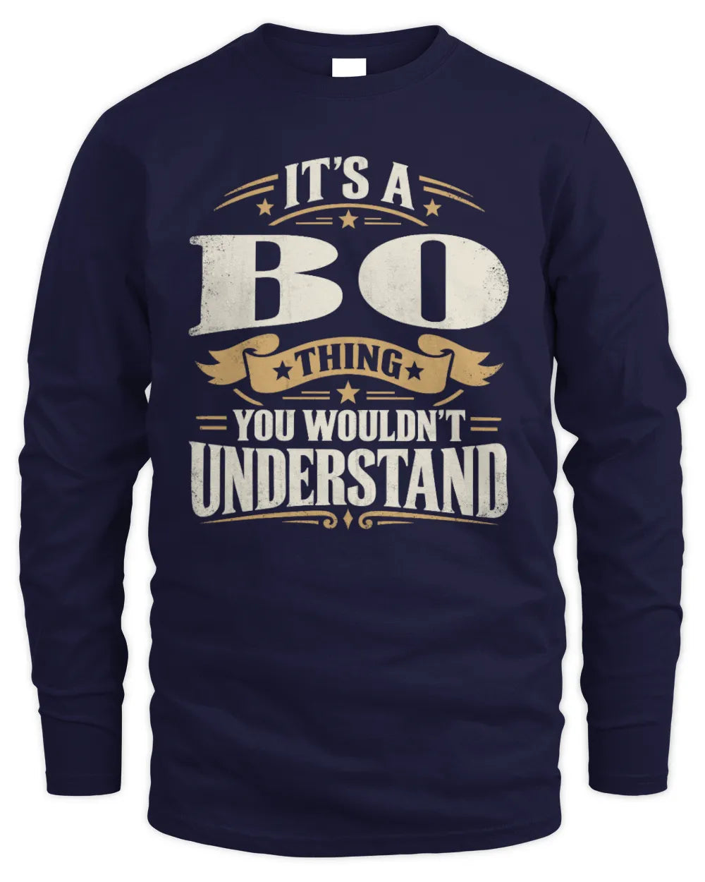 BO P08 TH51 - Personalized “It’s a/an [NAME] Thing – You Wouldn’t Understand” Shirt - Men's Long Sleeved T-Shirt - Navy