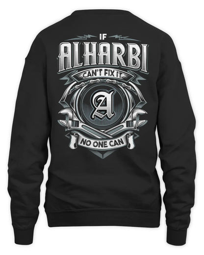 ALHARBI AP81-K4-626 - Personalized Ahmed Quote Apparel “If Ahmed Can't Fix It, No One Can” - Unisex Sweatshirt - Black
