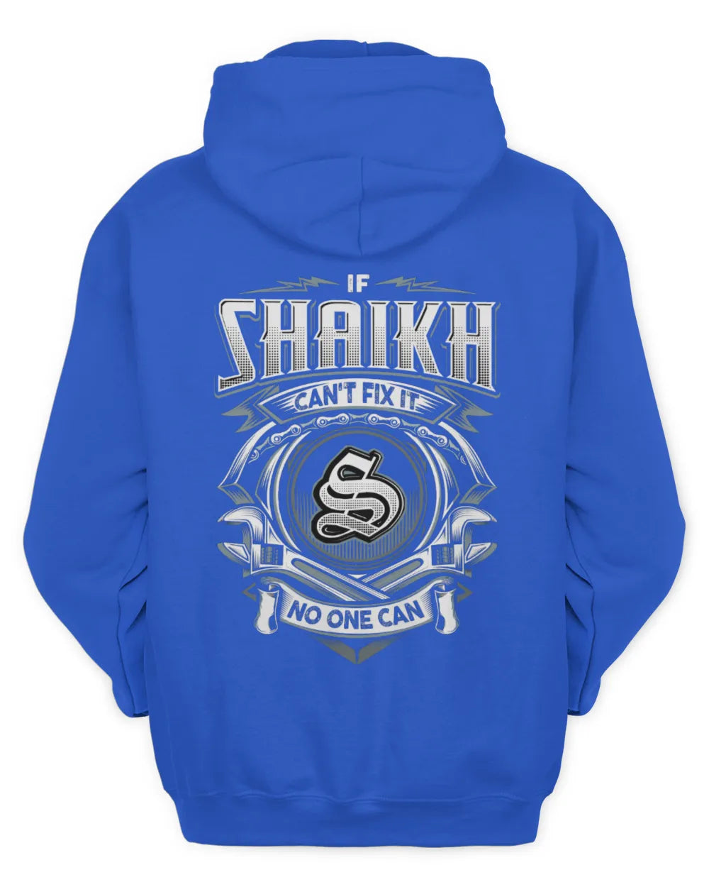 SHAIKH AP81-K4-626 - Personalized Ahmed Quote Apparel “If Ahmed Can't Fix It, No One Can” - Unisex Hoodie - Royal