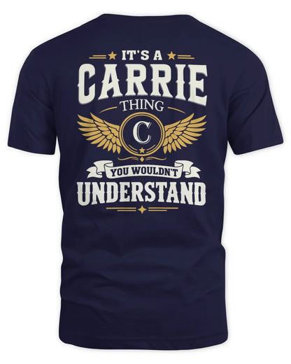 CARRIE KT06-M008 It’s a [NAME] Thing – You Wouldn’t Understand | Personalized Vintage T-Shirt - Unisex Standard T-Shirt - Navy