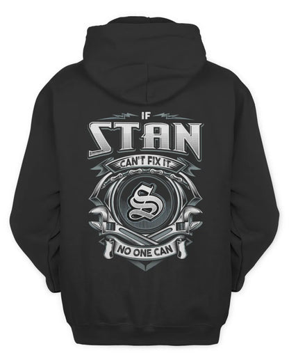 STAN AP81-K4-626 - Personalized Ahmed Quote Apparel “If Ahmed Can't Fix It, No One Can” - Unisex Hoodie - Black