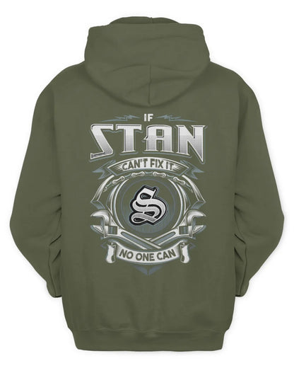STAN AP81-K4-626 - Personalized Ahmed Quote Apparel “If Ahmed Can't Fix It, No One Can” - Unisex Hoodie - Military Green