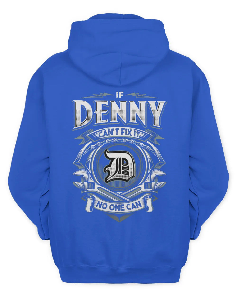 DENNY AP81-K4-626 - Personalized Ahmed Quote Apparel “If Ahmed Can't Fix It, No One Can” - Unisex Hoodie - Royal