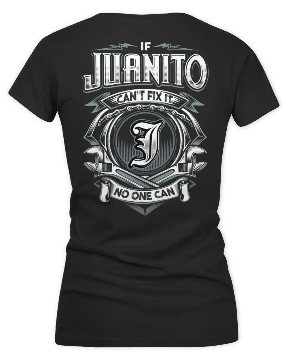 JUANITO AP81-K4-626 - Personalized Ahmed Quote Apparel “If Ahmed Can't Fix It, No One Can” - Women's V-Neck T-Shirt - Black