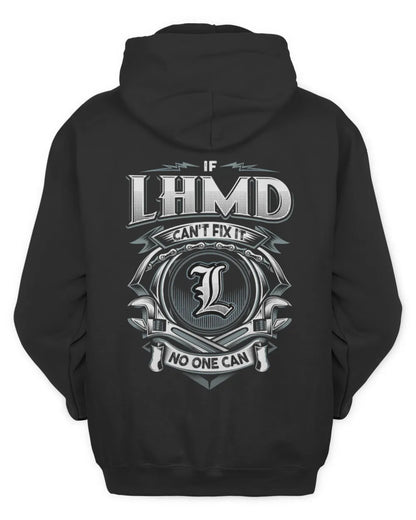 LHMD AP81-K4-626 - Personalized Ahmed Quote Apparel “If Ahmed Can't Fix It, No One Can” - Unisex Hoodie - Black