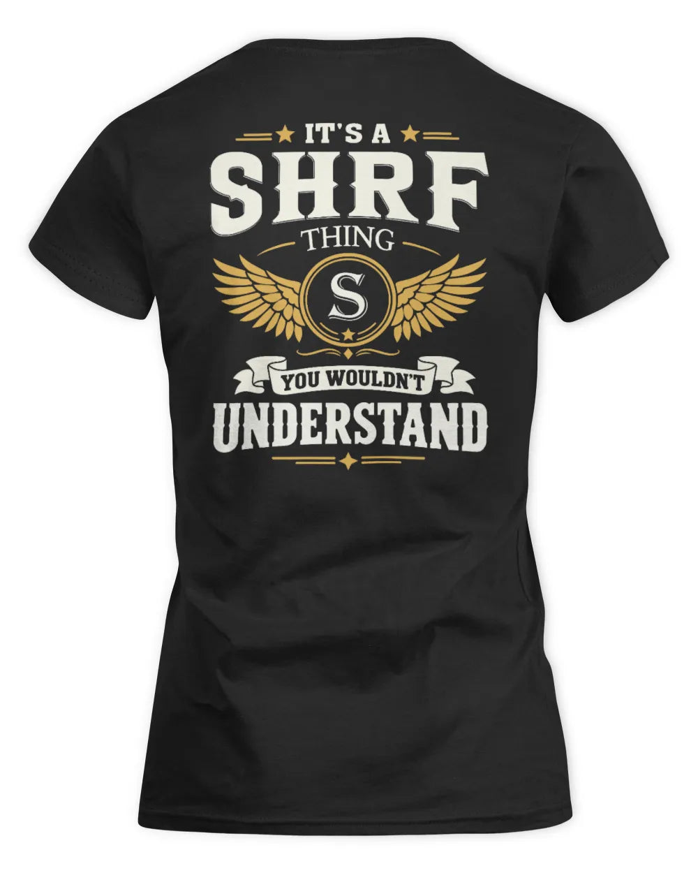SHRF KT06-M008 It’s a [NAME] Thing – You Wouldn’t Understand | Personalized Vintage T-Shirt - Women's Standard T-Shirt - Black