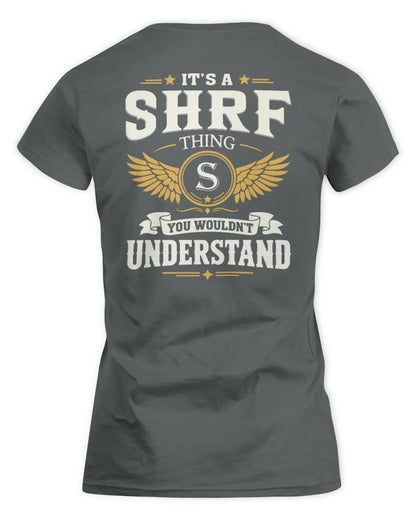 SHRF KT06-M008 It’s a [NAME] Thing – You Wouldn’t Understand | Personalized Vintage T-Shirt - Women's Standard T-Shirt - Charcoal