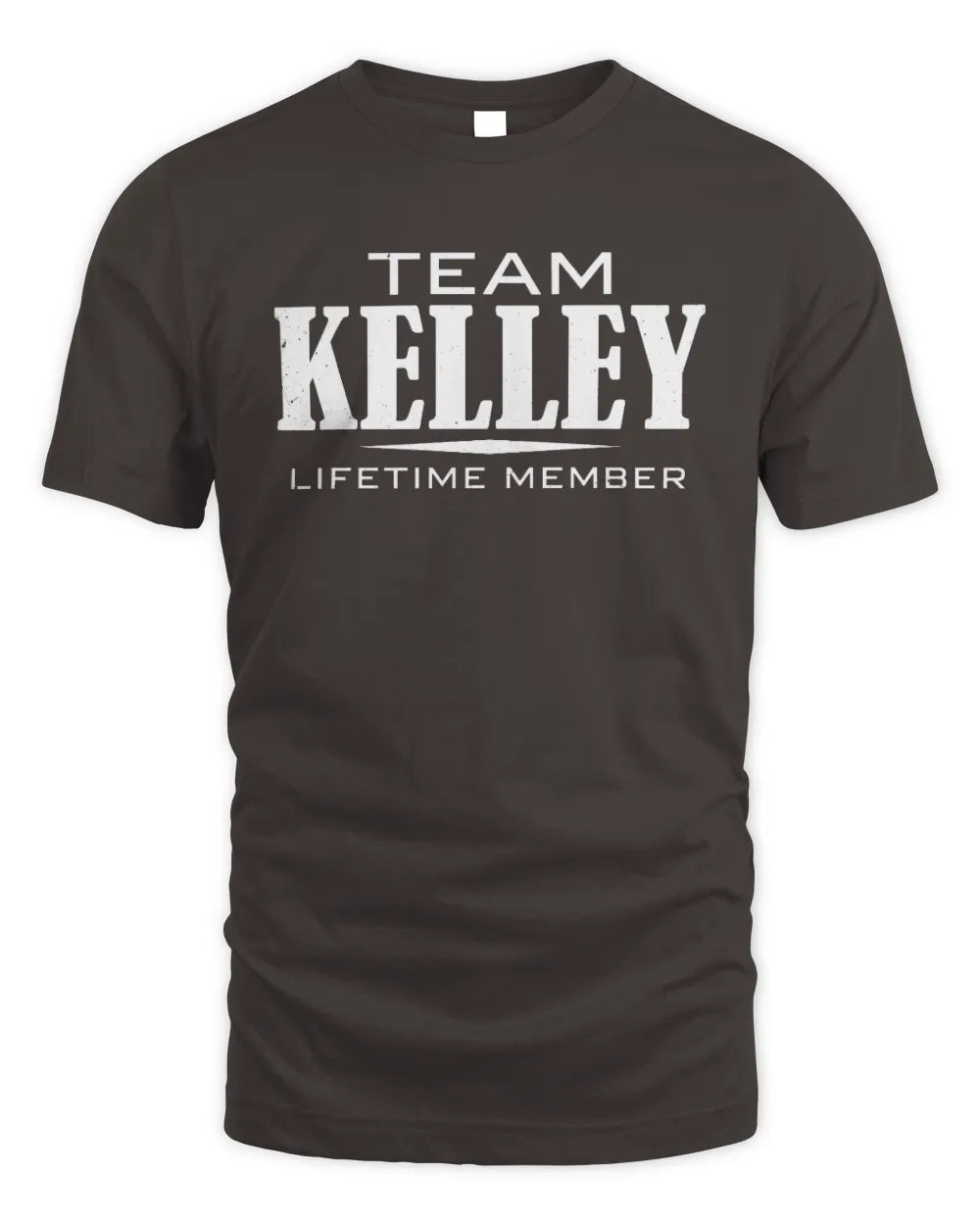 KELLEY BL62-K4-128 - Personalized “Team NAME Lifetime Member” - Unisex Standard T-Shirt - Dark Chocolate