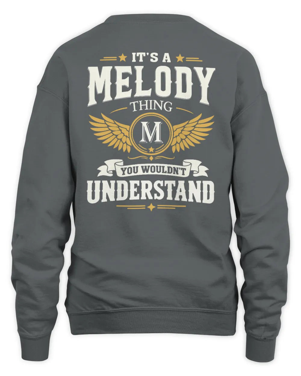 MELODY KT06-M008 It’s a [NAME] Thing – You Wouldn’t Understand | Personalized Vintage T-Shirt - Unisex Sweatshirt - Charcoal