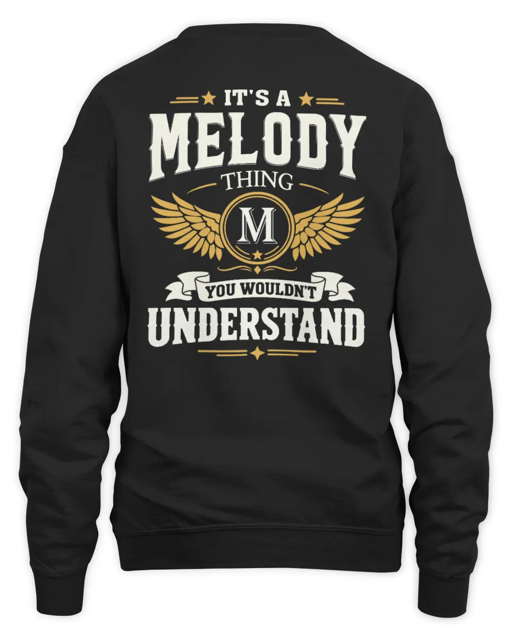 MELODY KT06-M008 It’s a [NAME] Thing – You Wouldn’t Understand | Personalized Vintage T-Shirt - Unisex Sweatshirt - Black