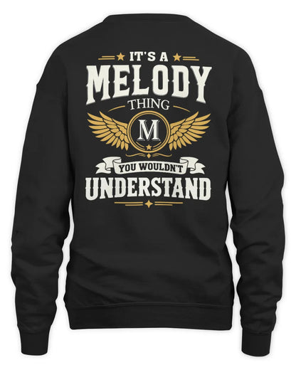MELODY KT06-M008 It’s a [NAME] Thing – You Wouldn’t Understand | Personalized Vintage T-Shirt - Unisex Sweatshirt - Black