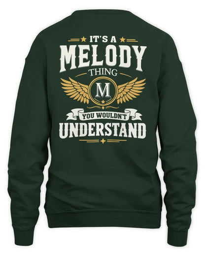 MELODY KT06-M008 It’s a [NAME] Thing – You Wouldn’t Understand | Personalized Vintage T-Shirt - Unisex Sweatshirt - Forest Green