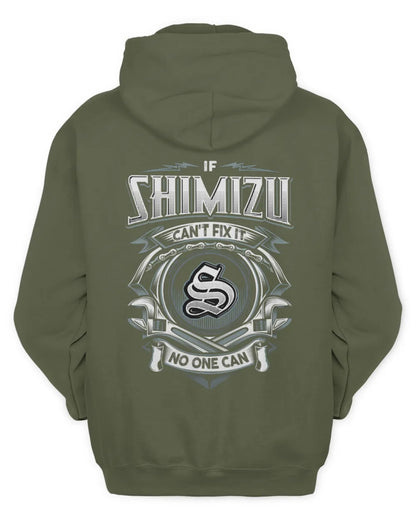 SHIMIZU AP81-K4-626 - Personalized Ahmed Quote Apparel “If Ahmed Can't Fix It, No One Can” - Unisex Hoodie - Military Green